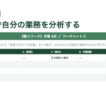 中堅社員研修マニュアル スライド見本：業務改善とイノベーション思考 ECRSで自分の業務を分析する