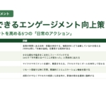 課長研修用マニュアル スライド見本：人的資本経営と人材育成戦略 課長ができるエンゲージメント向上策