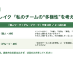 課長研修 組織のDE&I推進とアンコンシャスバイアス スライド見本：アイスブレイク